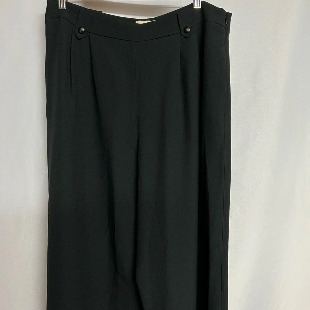 NWT Sezane Woman Black Loulou Trousers Cotton Bamboo High Waist Dress Pants 14 - Picture 9 of 15